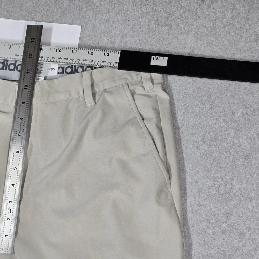 Adidas Men Pants 34X30 Beige Chino Golf Pants Logo 29